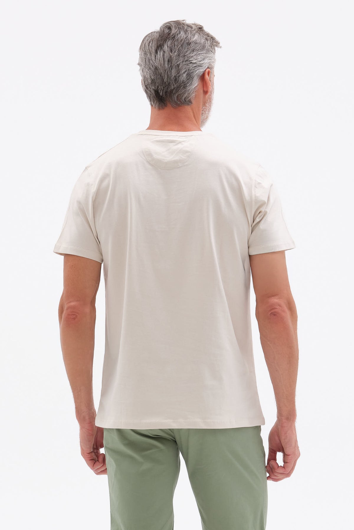 ΑΝΔΡΙΚΟ ΜΠΕΖ ΣΚΟΥΡΟ ΚΟΝΤΟΜΑΝΙΚΟ T-SHIRT PORTOBELLO'S ME ΣΤΑΜΠΑ THE PACIFIC