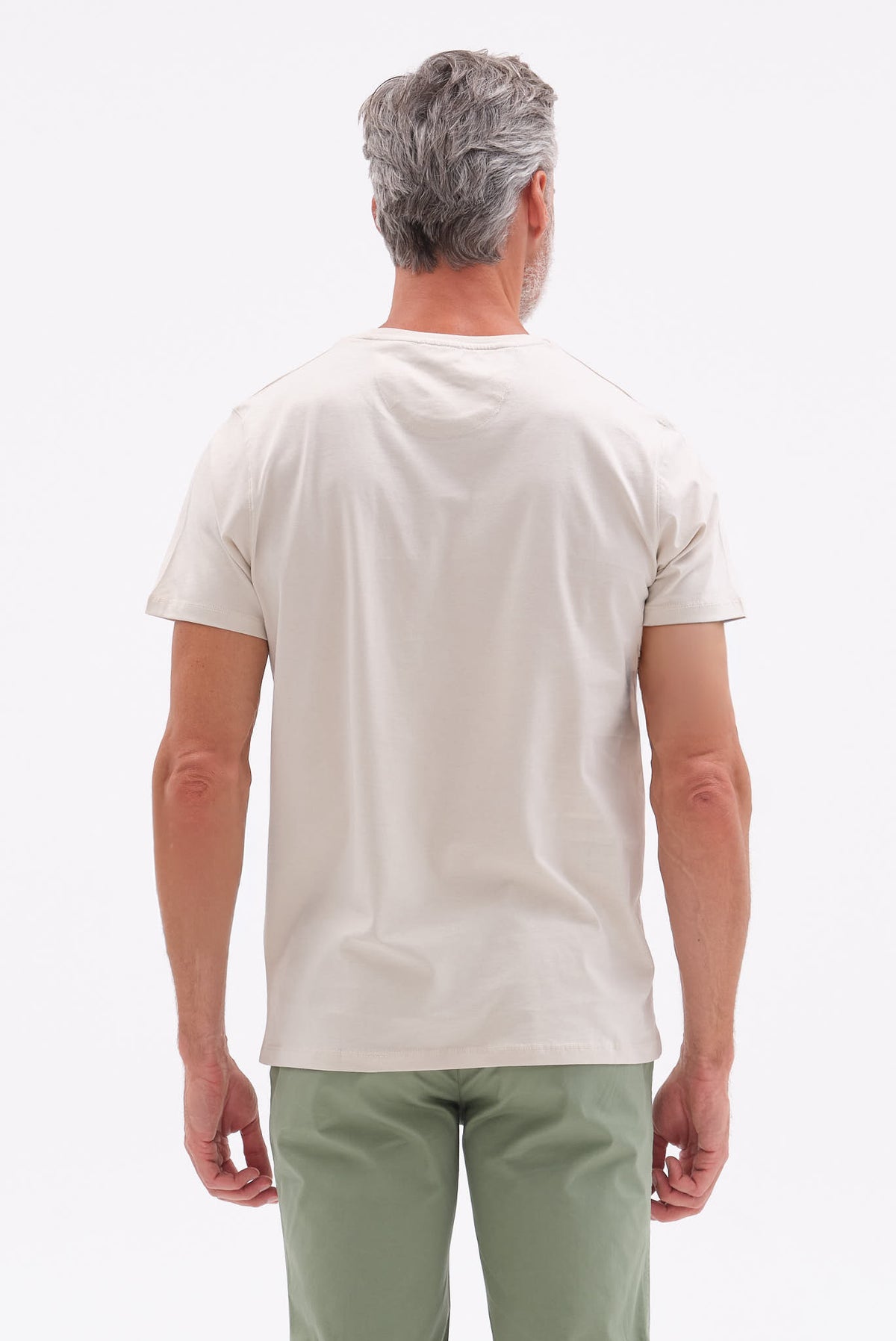 ΑΝΔΡΙΚΟ ΜΠΕΖ ΣΚΟΥΡΟ ΚΟΝΤΟΜΑΝΙΚΟ T-SHIRT PORTOBELLO'S ME ΣΤΑΜΠΑ FIND THE GOOD IN EVERY SEA