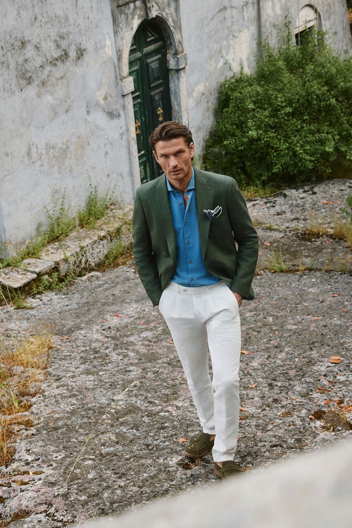 ΑΝΔΡΙΚΟ ΛΕΥΚΟ ΠΑΝΤΕΛΟΝΙ CHINOS PORTOBELLO΄S ME ΠΙΕΤΑ REGULAR FIT