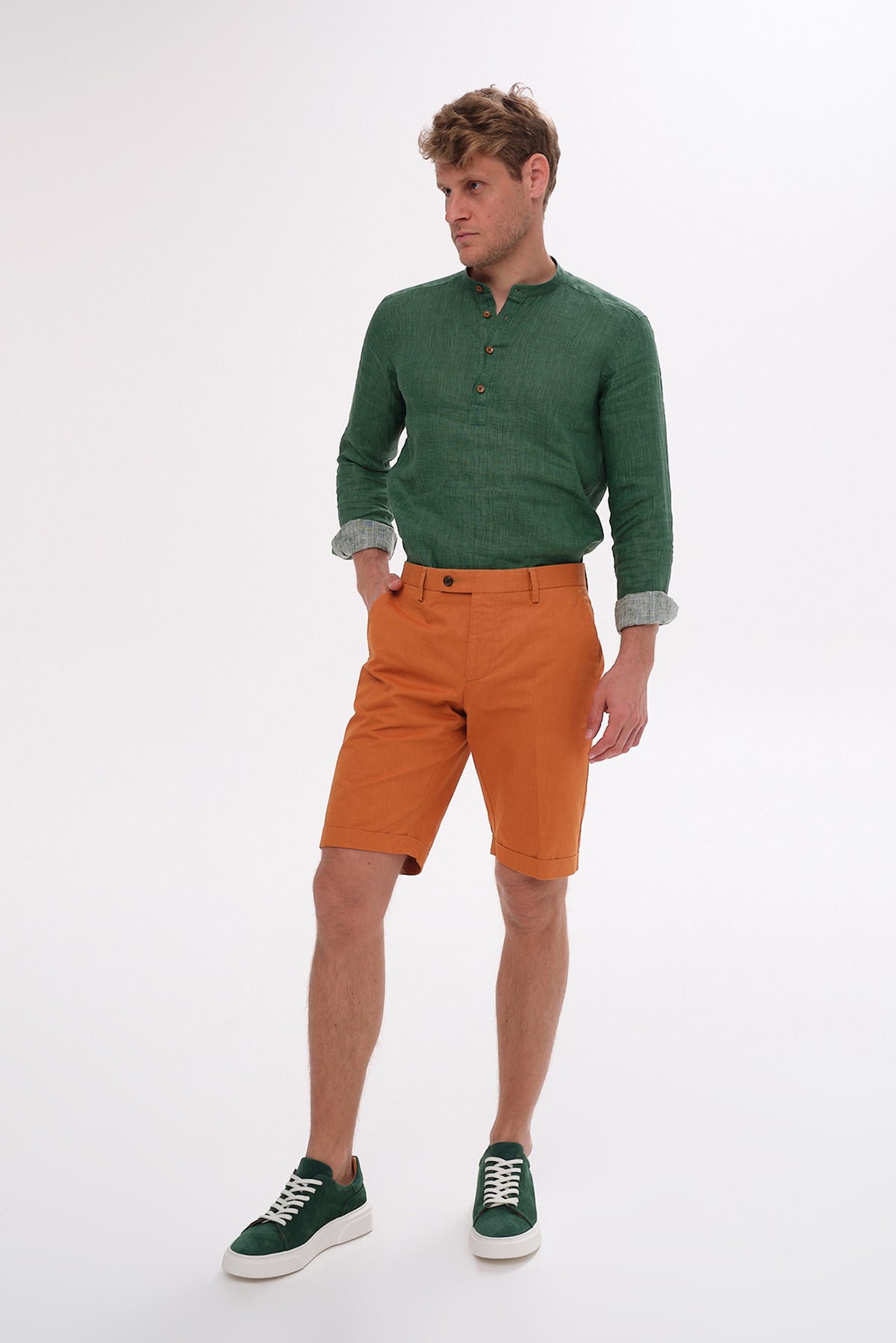 ΑΝΔΡΙΚΗ ΠΟΡΤΟΚΑΛΙ ΒΕΡΜΟΥΔΑ CHINOS PORTOBELLO'S SLIM FIT
