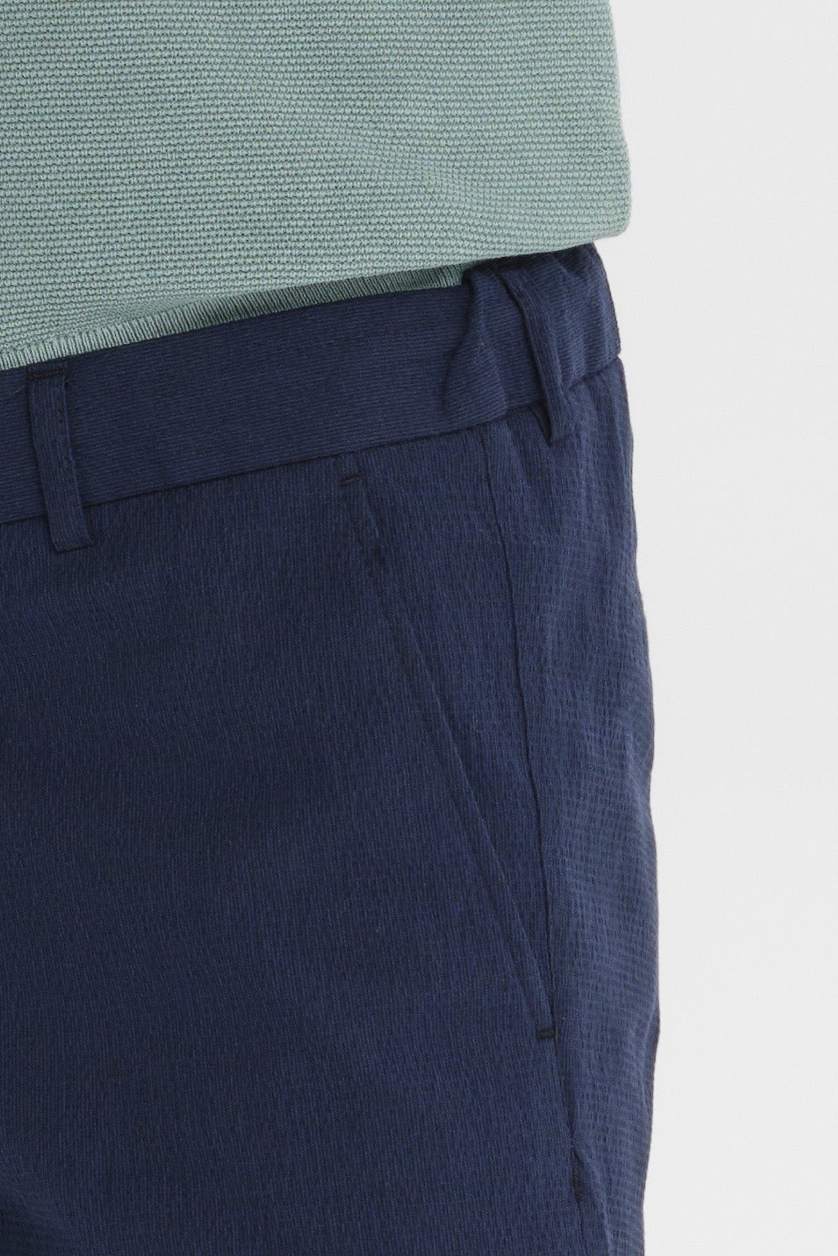 ΑΝΔΡΙΚΗ ΜΠΛΕ ΒΕΡΜΟΥΔΑ CHINOS SLIM FIT PORTOBELLO'S ΜΕ ΚΟΡΔΟΝΙ