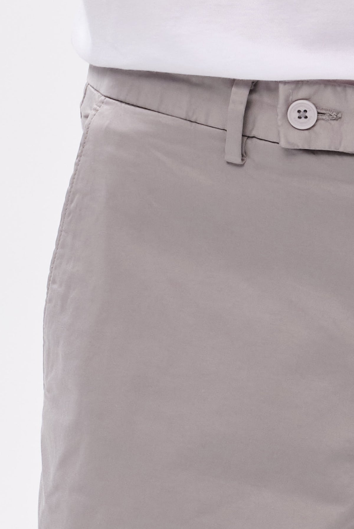 PORTOBELLO'S ΕΛΑΦΡΥ ΓΚΡΙ CHINO SLIM SHORTS - TAILORED SUMMER EDITION