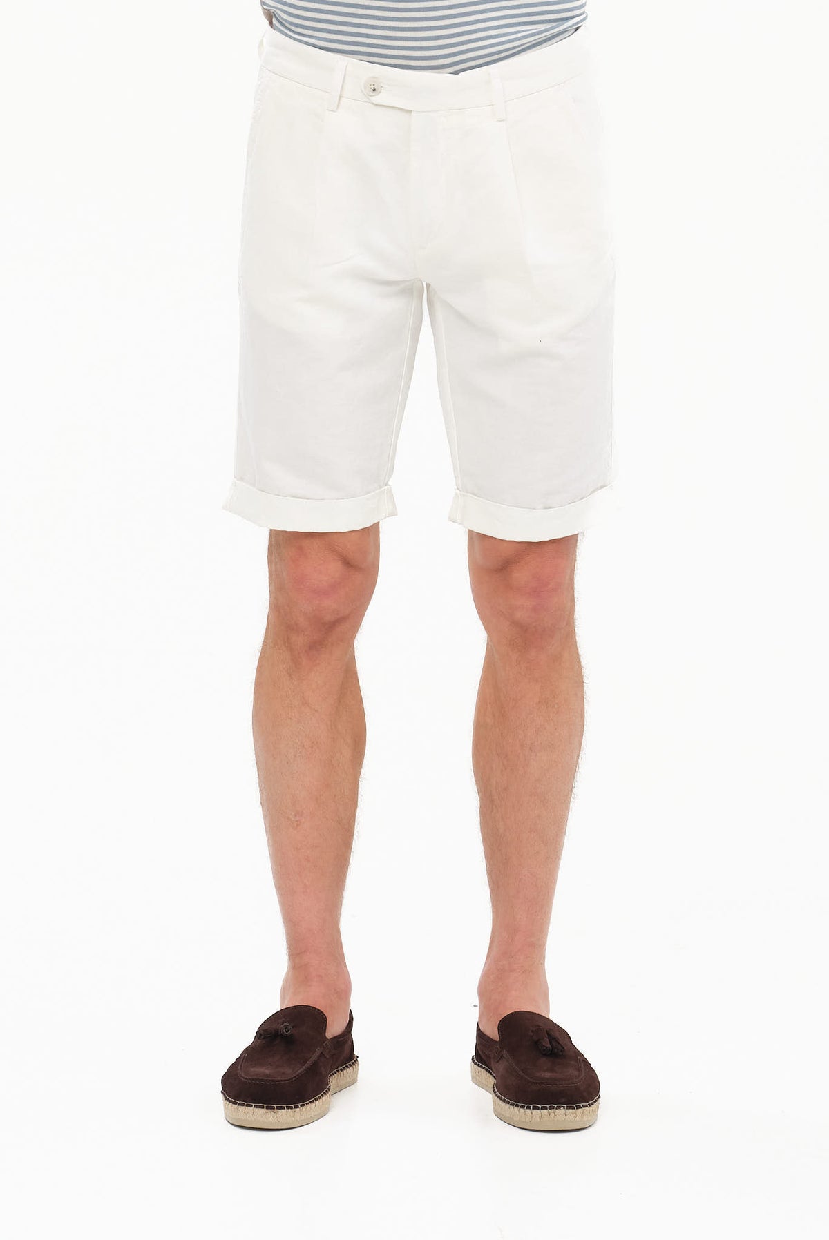 ΑΝΔΡΙΚΗ ΛΕΥΚΗ CHINOS ΒΕΡΜΟΥΔΑ PORTOBELLO'S ΜΕ ΠΙΕΤΕΣ REGULAR FIT