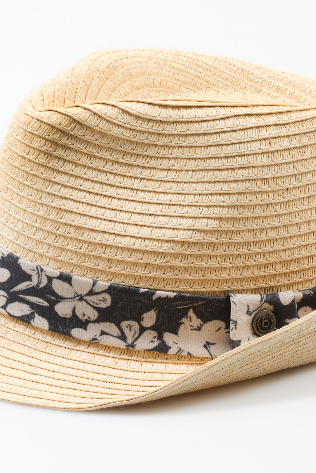 ΑΝΔΡΙΚΟ ΚΑΠΕΛΟ ΜΠΕΖ ΣΚΟΥΡΟ BUGATTI ΜΕ FLORAL ΛΕΠΤΟΜΕΡΕΙΑ