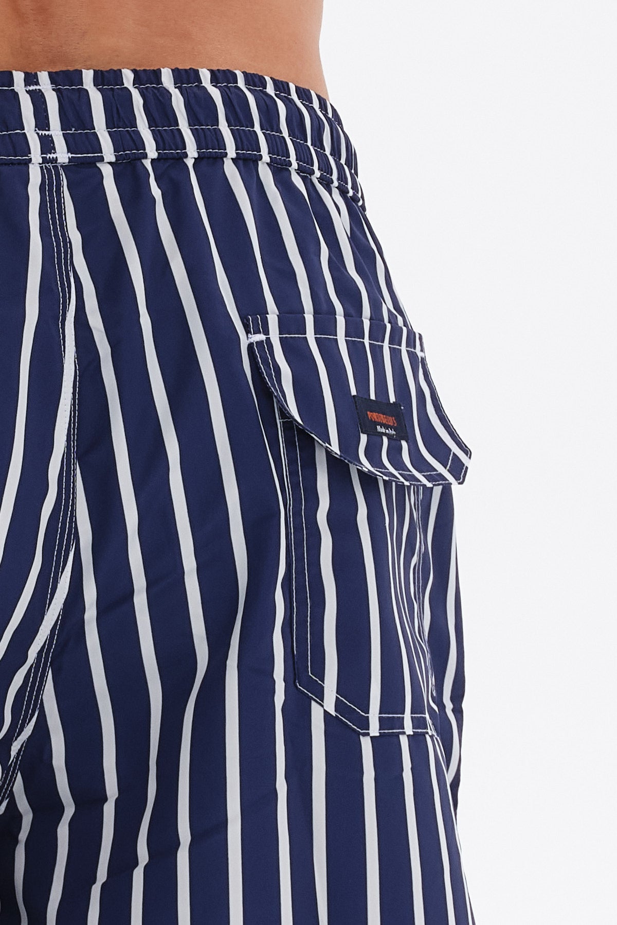 ΑΝΔΡΙΚΟ ΜΠΛΕ ΣΚΟΥΡΟ ΜΑΓΙΟ ΜΕ ΛΕΥΚΕΣ ΡΙΓΕΣ PORTOBELLO'S REGULAR FIT