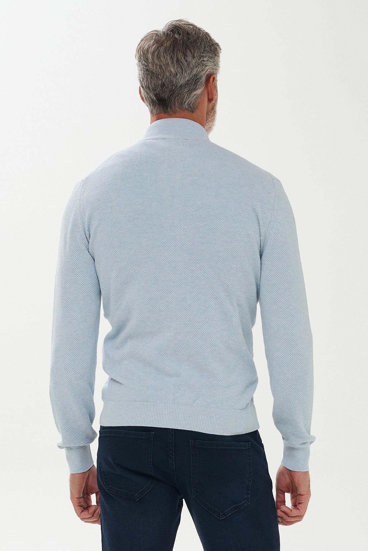 ΑΝΔΡΙΚΗ ΣΙΕΛ ΖΑΚΕΤΑ CARDIGAN PORTOBELLO'S ΜΕ ΚΑΠΙΤΟΝΕ ΣΧΕΔΙΟ REGULAR FIT