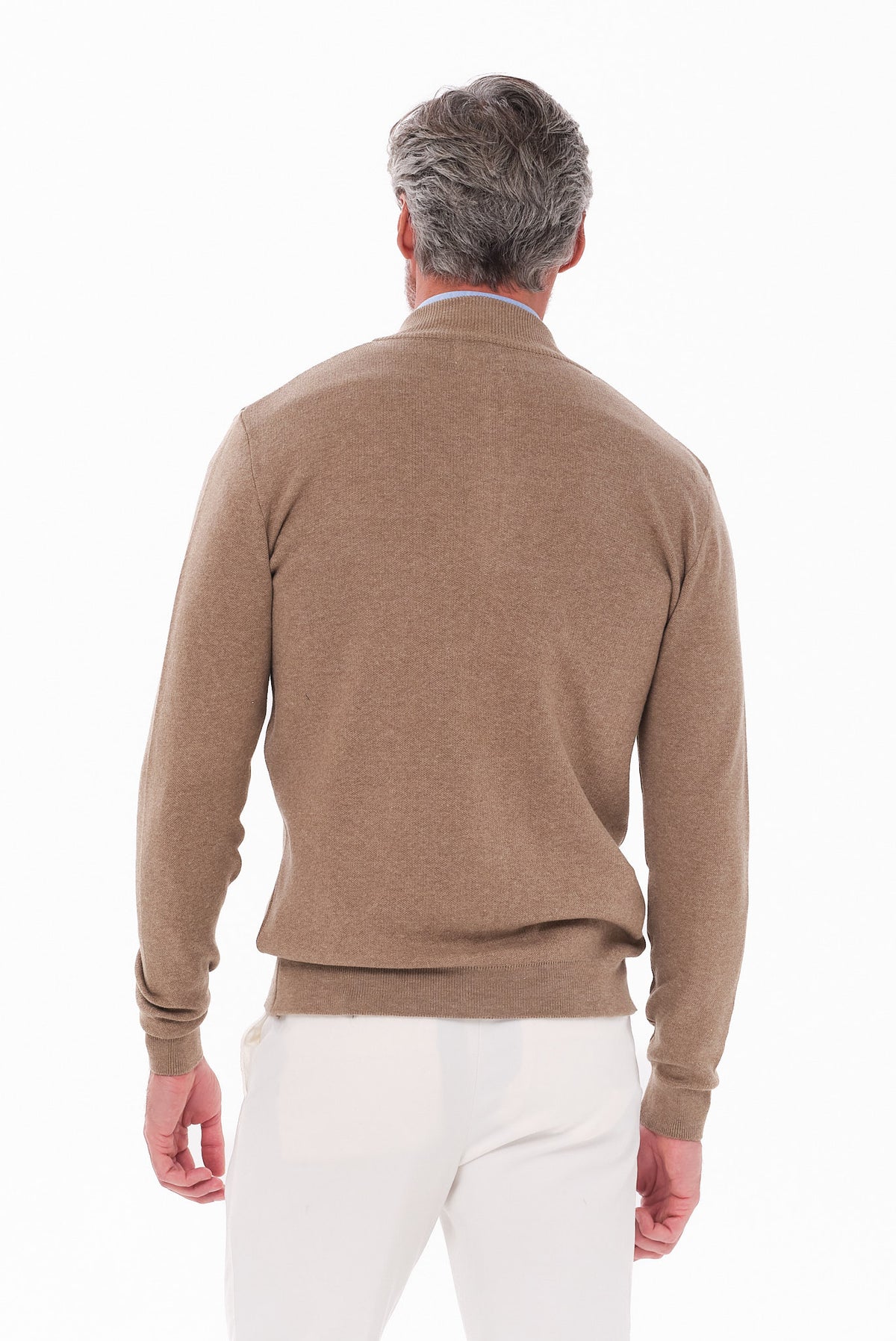 ΑΝΔΡΙΚΗ ΖΑΚΕΤΑ ΜΠΕΖ ΣΚΟΥΡΟ CARDIGAN LES GENT'S REGULAR FIT