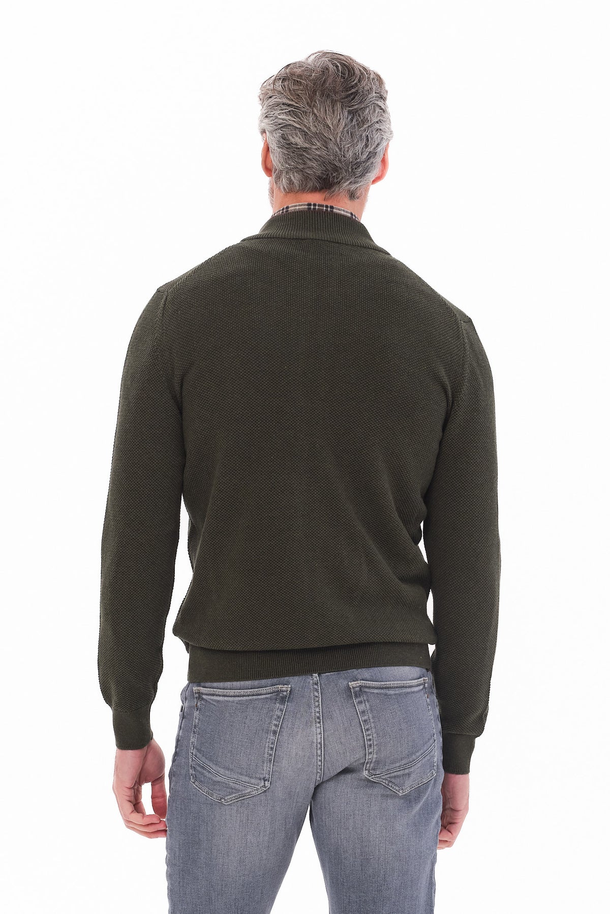 ΑΝΔΡΙΚΗ ΛΑΔΙ ΖΑΚΕΤΑ CARDIGAN PORTOBELLO'S REGULAR FIT ΜΕ ΜΙΚΡΟΣΧΕΔΙΟ