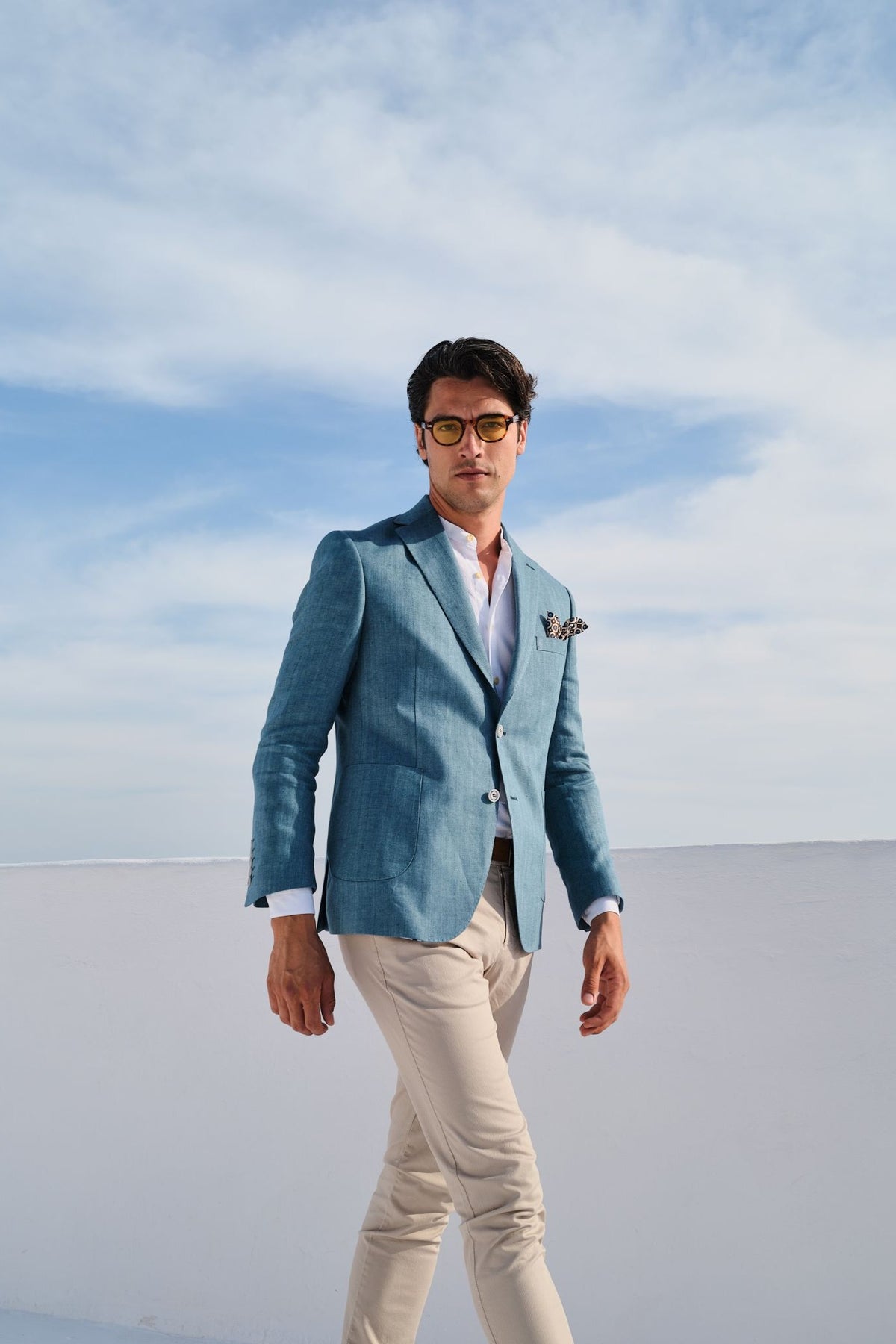 ΑΝΔΡΙΚΟ ΛΙΝΟ ΣΑΚΑΚΙ ΠΕΤΡΟΛ PORTOBELLO'S SLIM FIT