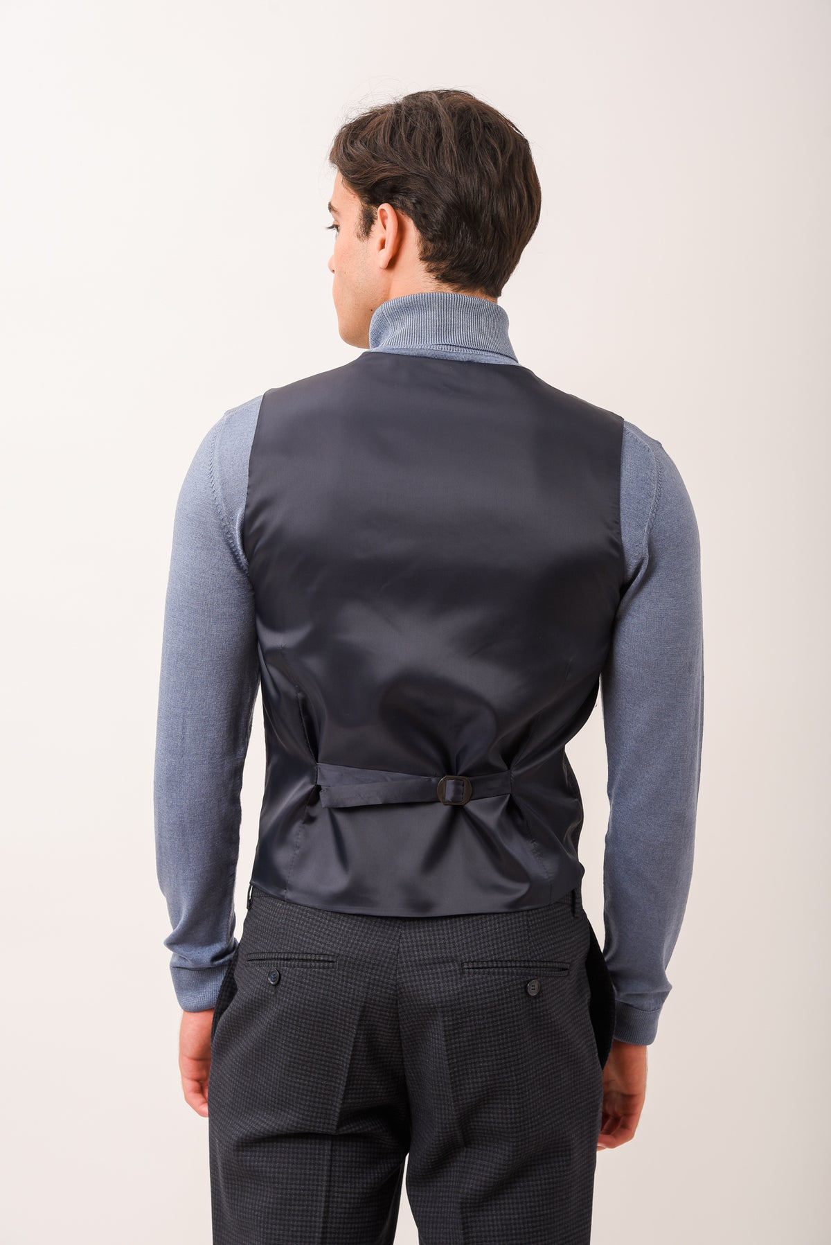 ΑΝΔΡΙΚΟ ΓΙΛΕΚΟ PORTOBELLO'S ΣΕ ΓΚΡΙ ΜΠΛΕ ΧΡΩΜΑ SLIM FIT