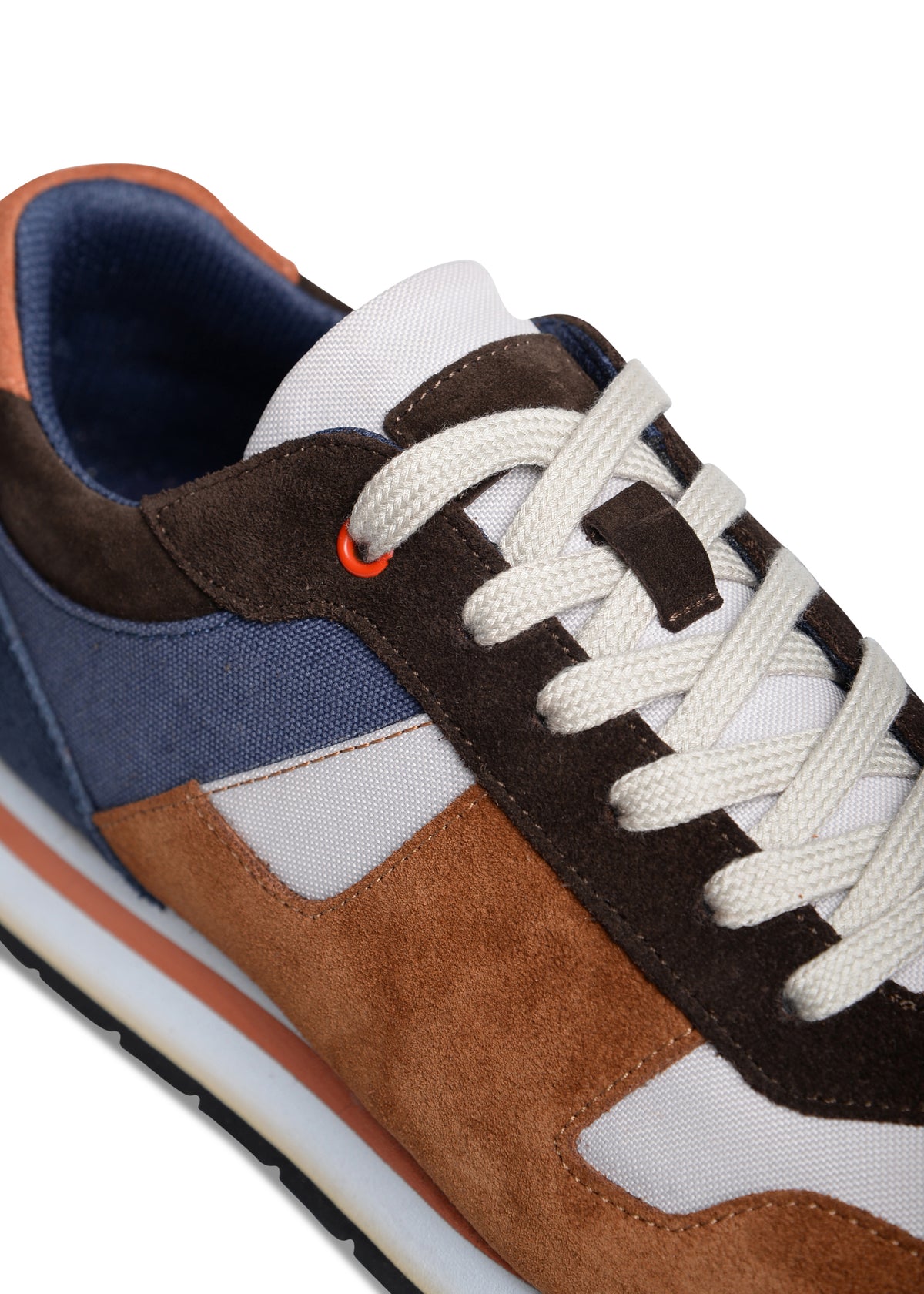 ΑΝΔΡΙΚΑ ΠΑΠΟΥΤΣΙΑ SNEAKERS PORTOBELLO'S ΤΑΜΠΑ ΜΕ ΜΠΛΕ ΛΕΠΤΟΜΕΡΕΙΕΣ