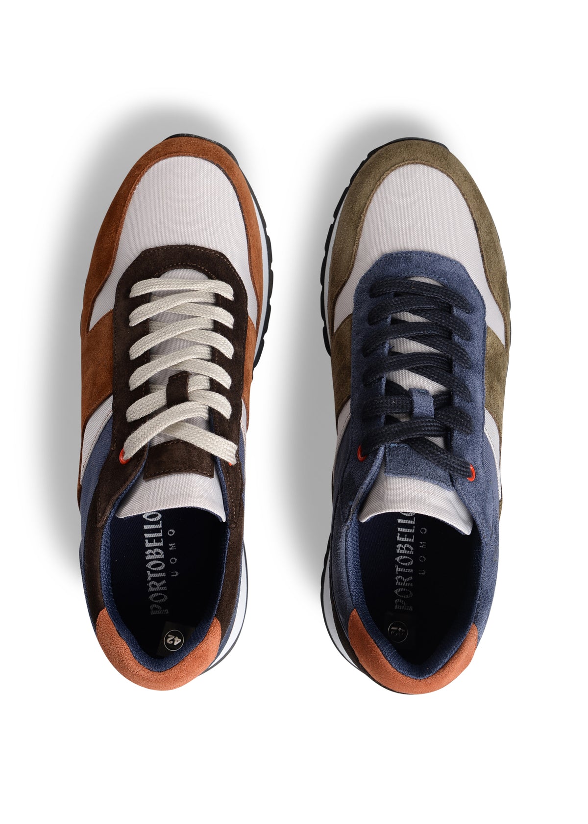 ΑΝΔΡΙΚΑ ΠΑΠΟΥΤΣΙΑ SNEAKERS PORTOBELLO'S ΤΑΜΠΑ ΜΕ ΜΠΛΕ ΛΕΠΤΟΜΕΡΕΙΕΣ