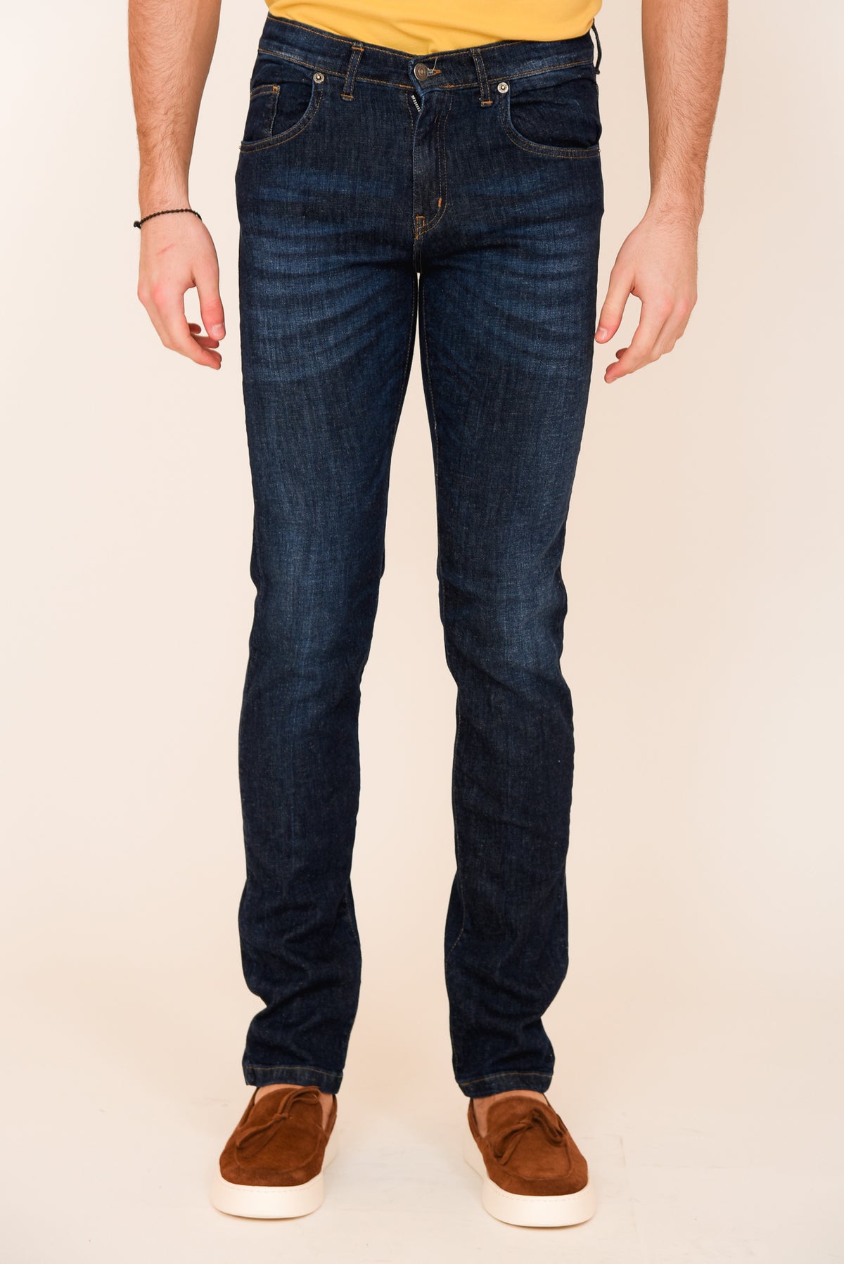 ΑΝΔΡΙΚΟ JEAN PORTOBELLO'S SLIM FIT ΣΕ ΑΠΟΧΡΩΣΗ ΜΠΛΕ ΣΚΟΥΡΟ