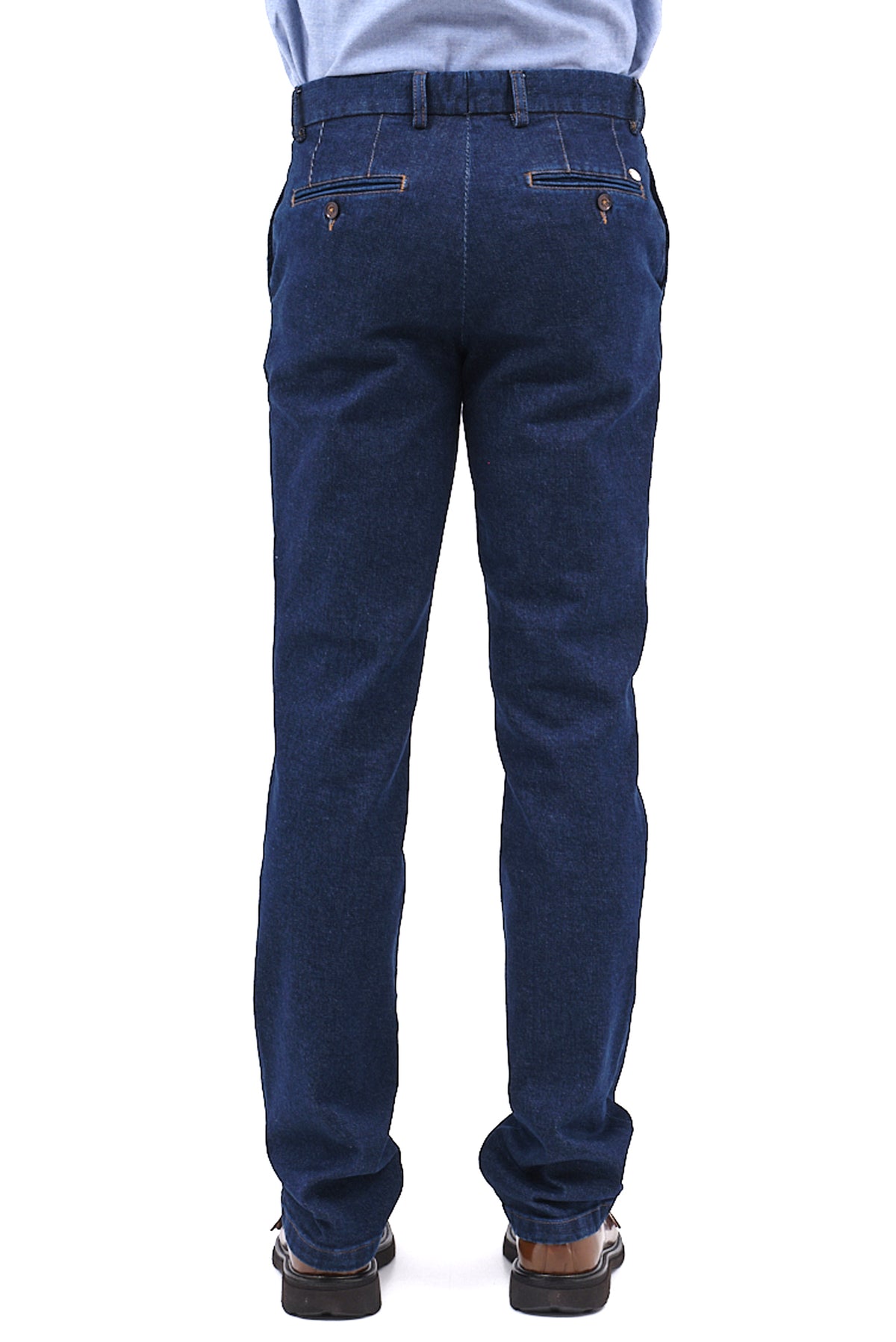 ΑΝΔΡΙΚΟ JEAN CHINOS ΣΕ REGULAR FIT ΚΑΙ ΜΠΛΕ ΑΠΟΧΡΩΣΗ