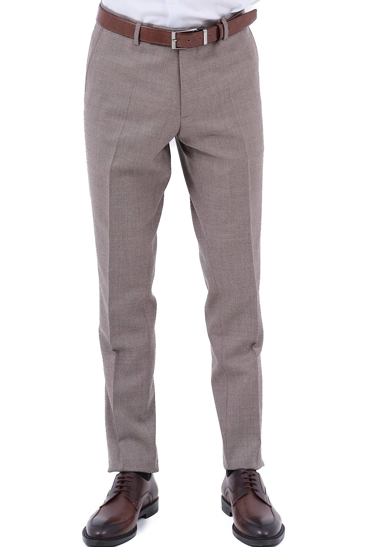 ΑΝΔΡΙΚΟ ΚΟΣΤΟΥΜΙ ΜΠΕΖ ΚΑΦΕ PORTOBELLO'S ΑΠΟ 100% ΜΑΛΛΙ SLIM FIT