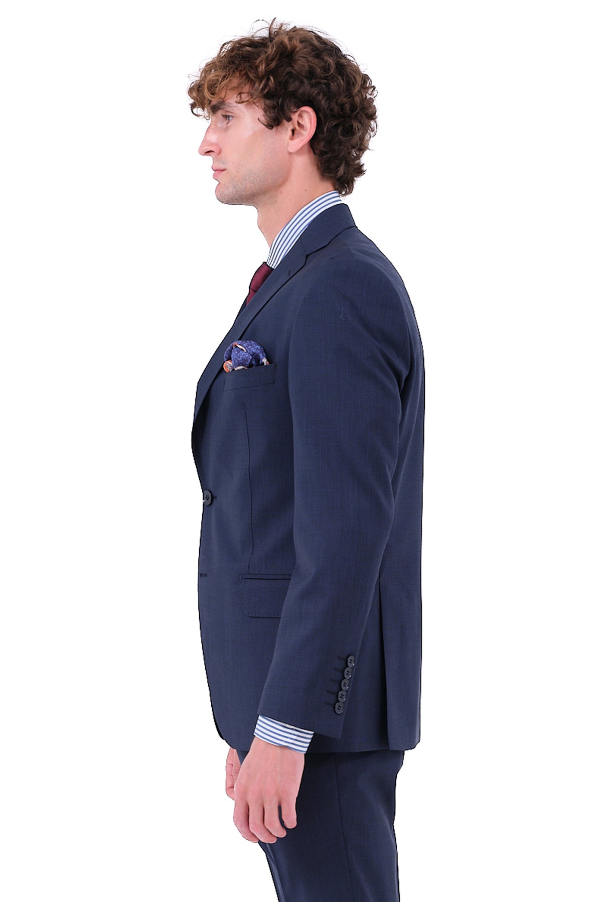 ΑΝΔΡΙΚΟ ΚΟΣΤΟΥΜΙ ΜΠΛΕ RAF PORTOBELLO'S 100% ΜΑΛΛΙ MARZOTTO SLIM FIT