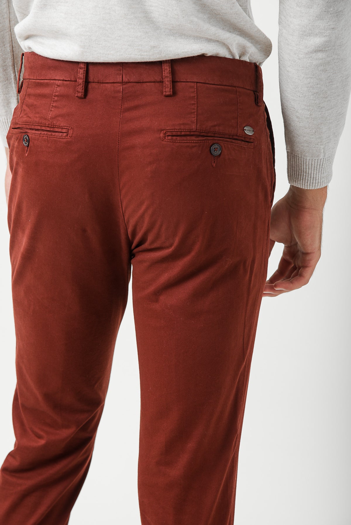 ΑΝΔΡΙΚΟ ΠΑΝΤΕΛΟΝΙ CHINOS PORTOBELLO'S SLIM FIT ΣΕ ΚΕΡΑΜΙΔΙ ΑΠΟΧΡΩΣΗ