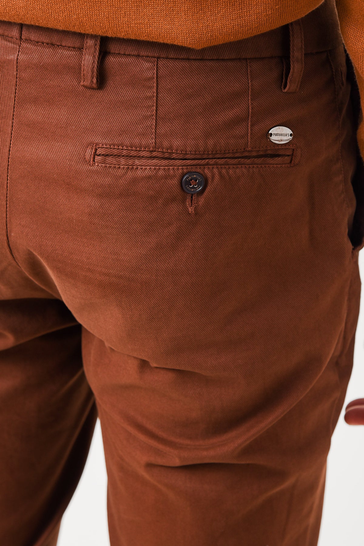 ΑΝΔΡΙΚΟ ΠΑΝΤΕΛΟΝΙ CHINOS PORTOBELLO'S ΣΕ ΚΕΡΑΜΙΔΙ ΧΡΩΜΑ SLIM FIT