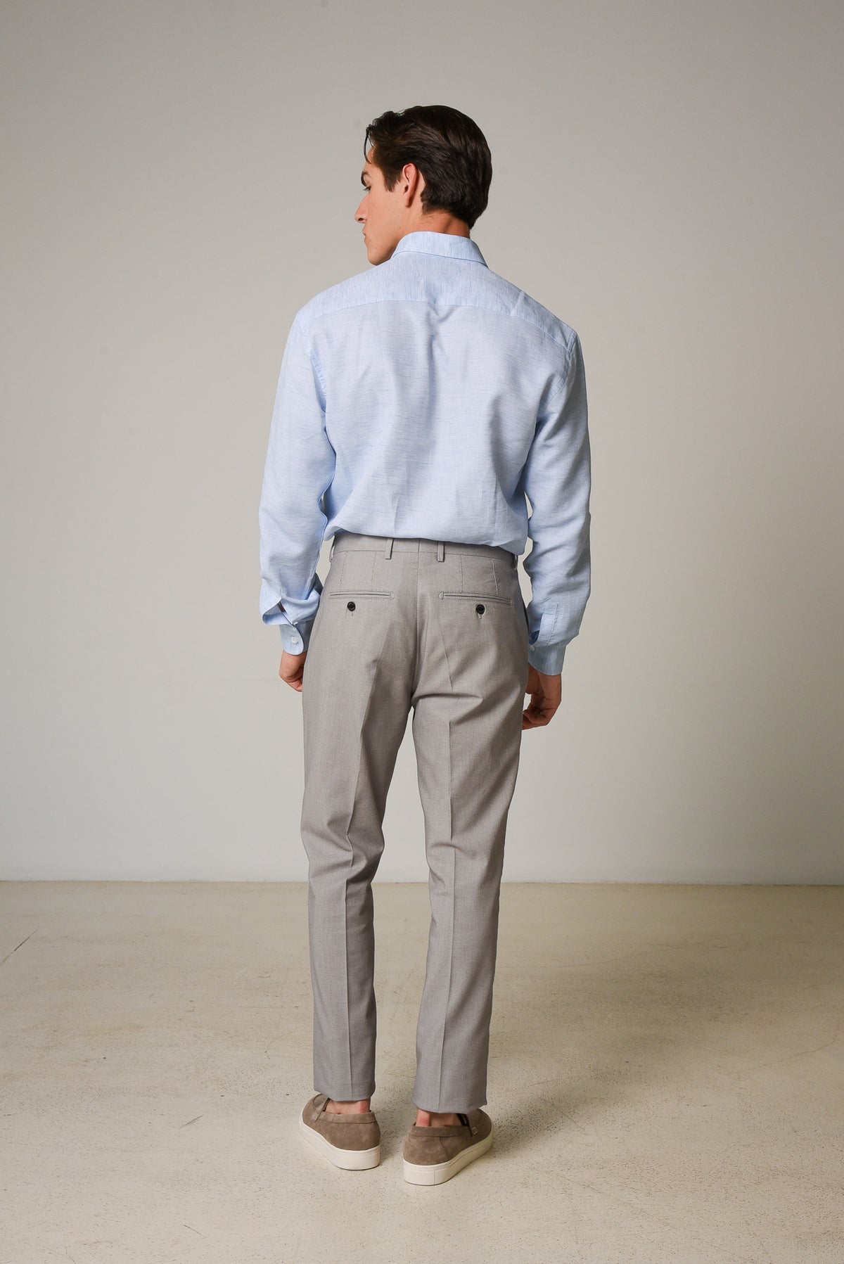 ΑΝΔΡΙΚΟ ΠΑΝΤΕΛΟΝΙ CHINOS PORTOBELLO'S ΓΚΡΙ ΜΕΣΑΙΟ ΧΡΩΜΑ REGULAR FIT