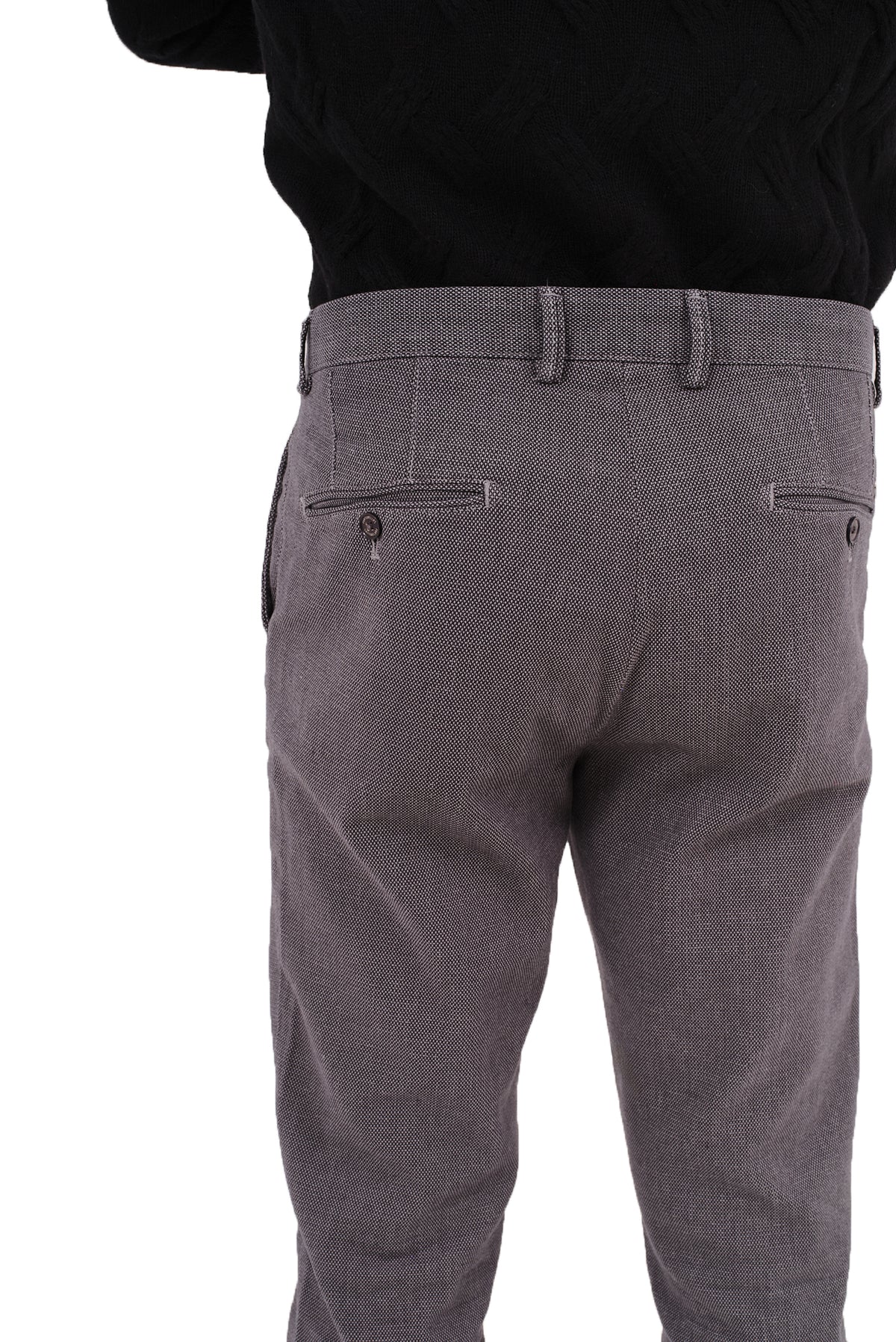 ΑΝΔΡΙΚΟ ΠΑΝΤΕΛΟΝΙ CHINOS PORTOBELLO'S ΣΕ ΓΚΡΙ ΣΚΟΥΡΟ ΧΡΩΜΑ ΜΕ ΜΙΚΡΟΣΧΕΔΙΟ