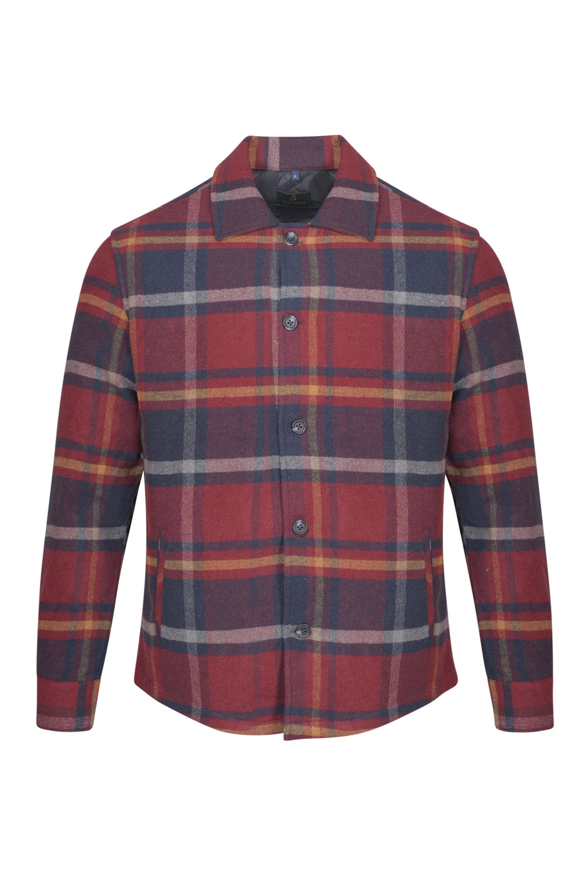 ΑΝΔΡΙΚΟ OVERSHIRT LES GENT'S ΣΕ ΚΟΚΚΙΝΟ ΜΠΛΕ ΧΡΩΜΑ