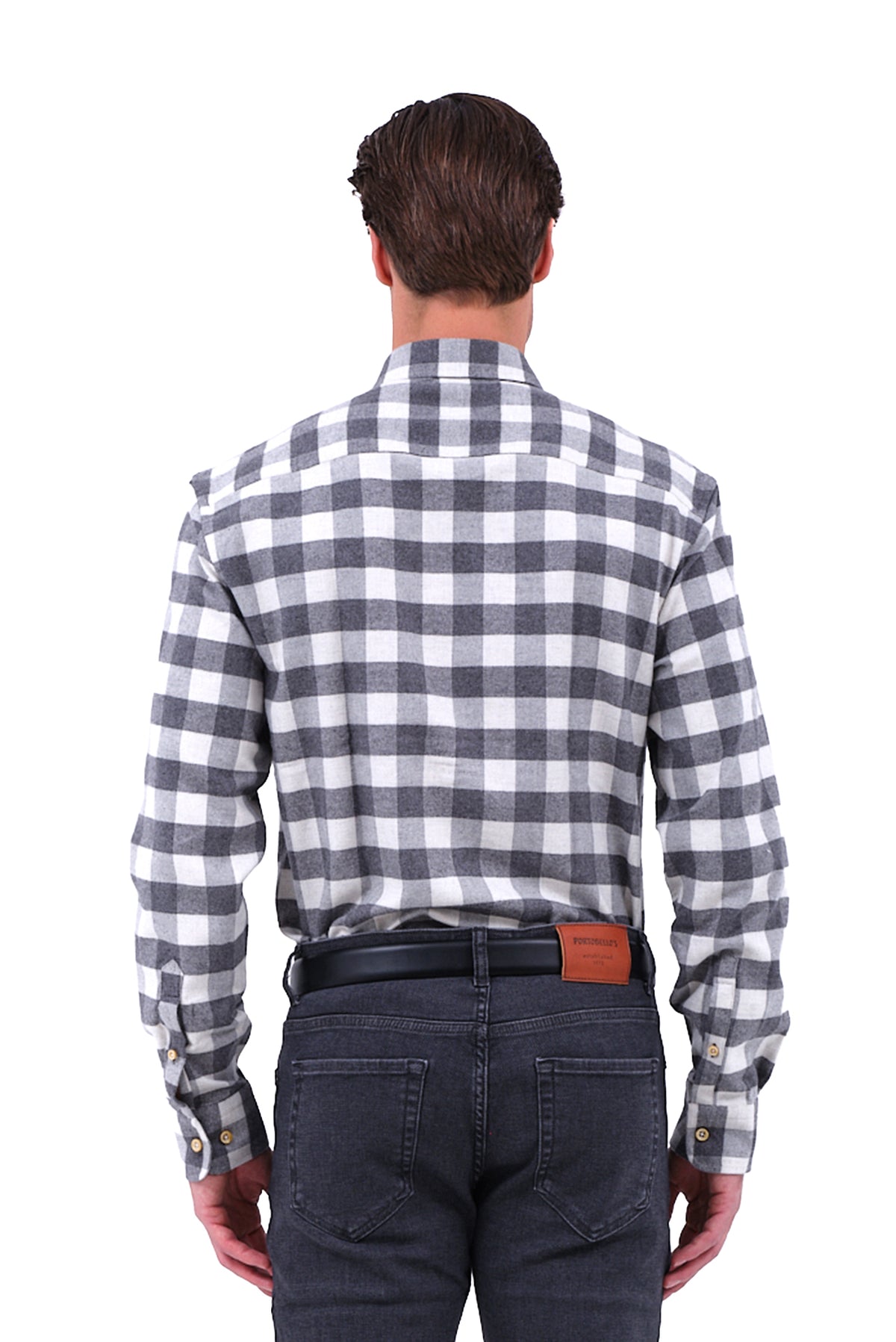 ΑΝΔΡΙΚΟ ΠΟΥΚΑΜΙΣΟ ΦΑΝΕΛΑ ΚΑΡΟ PORTOBELLO'S ΜΕ BUTTON DOWN ΓΙΑΚΑ REGULAR FIT