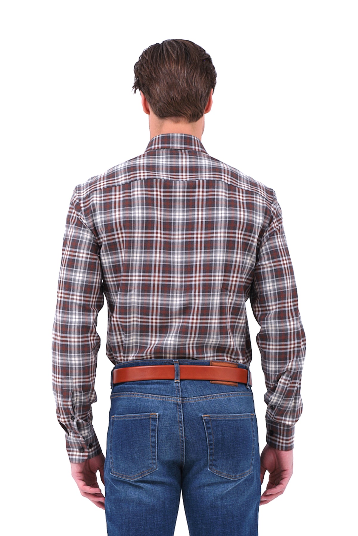 ΑΝΔΡΙΚΟ ΠΟΥΚΑΜΙΣΟ PORTOBELLO'S ΚΑΡΟ ΜΠΟΡΝΤΟ ΜΕ BUTTON DOWN ΓΙΑΚΑ
