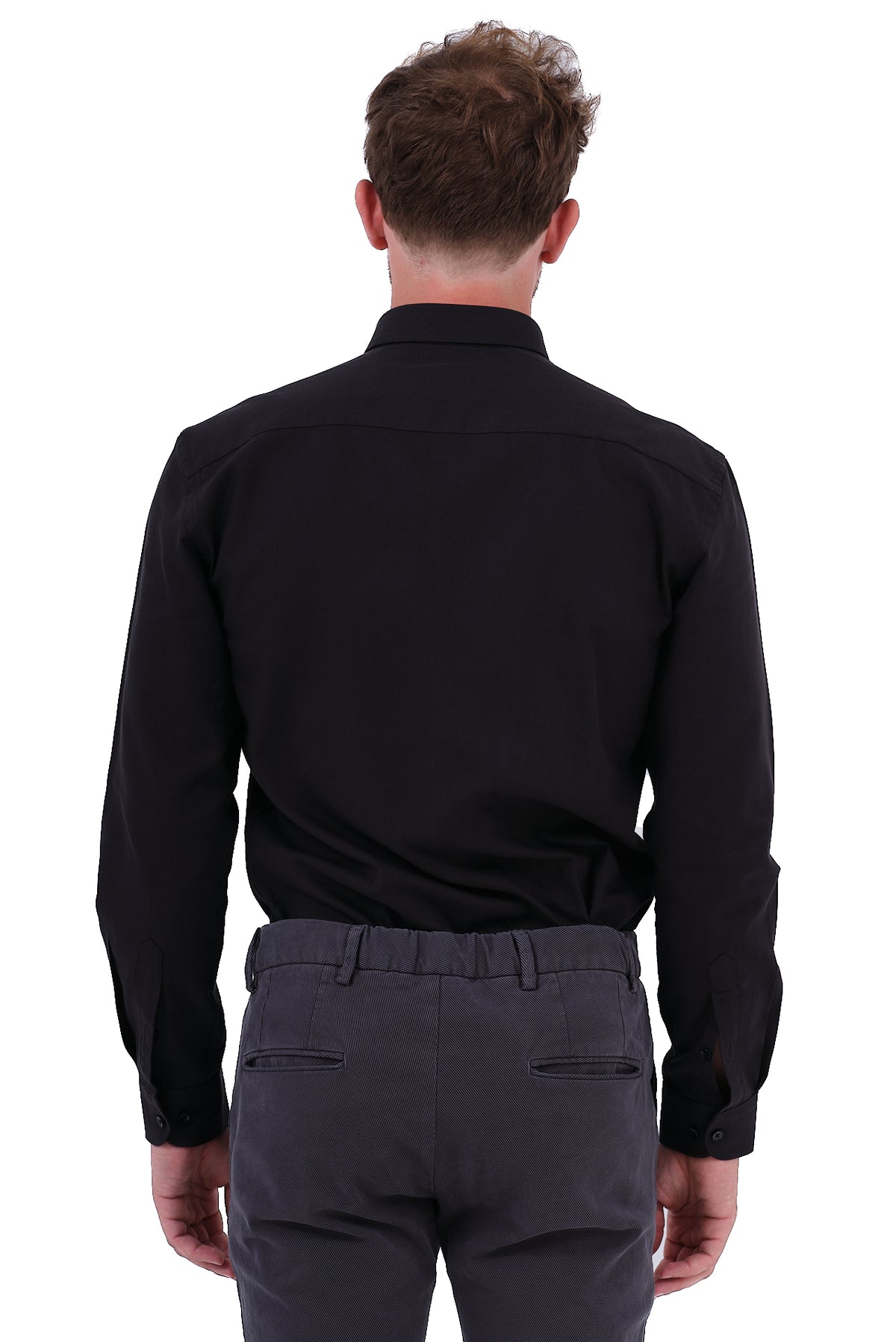 ΑΝΔΡΙΚΟ ΜΑΥΡΟ ΠΟΥΚΑΜΙΣΟ PORTOBELLO'S ΜΕ BUTTON DOWN ΓΙΑΚΑ