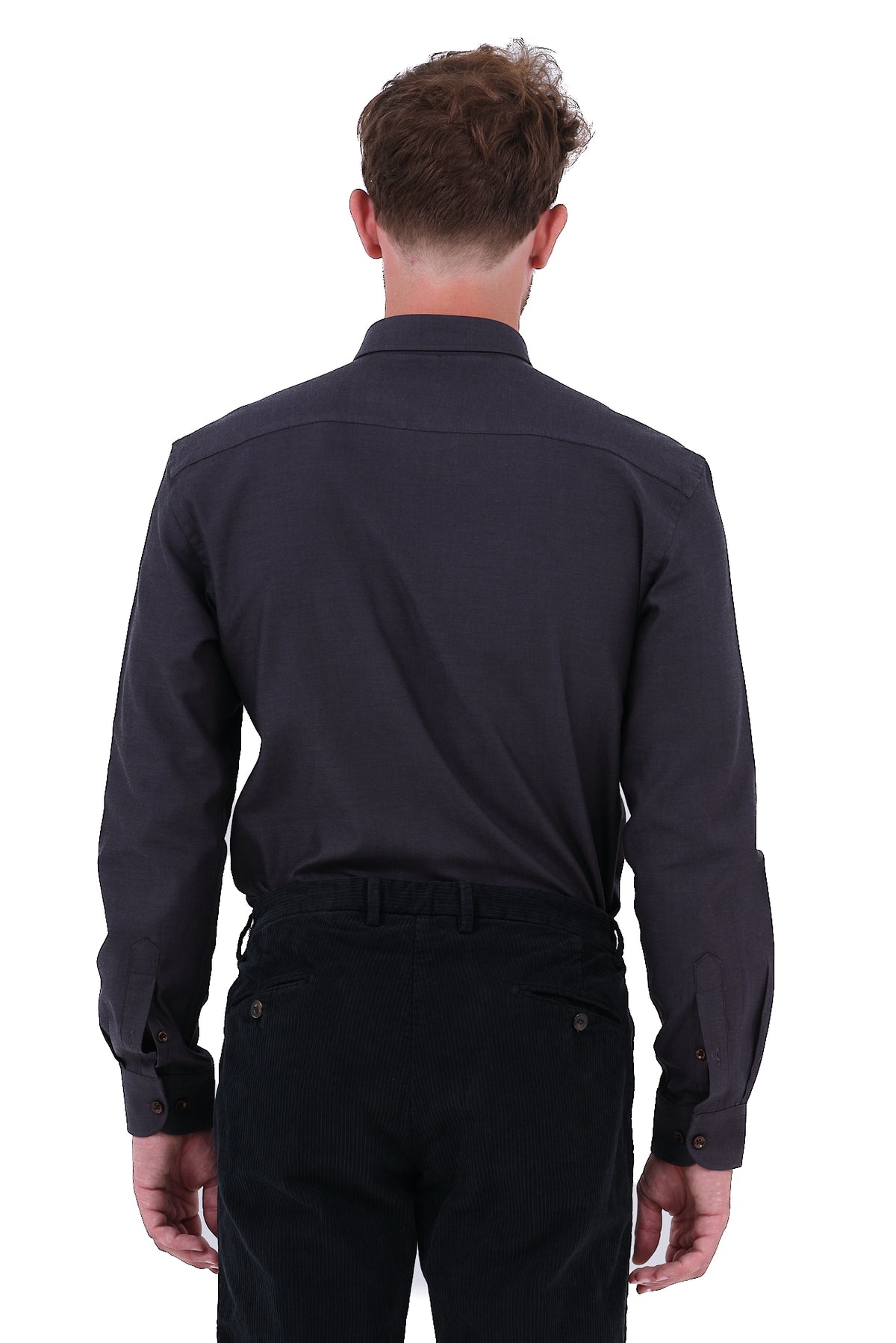 ΑΝΔΡΙΚΟ ΣΚΟΥΡΟ ΓΚΡΙ ΠΟΥΚΑΜΙΣΟ PORTOBELLO'S ΜΕ BUTTON DOWN ΓΙΑΚΑ
