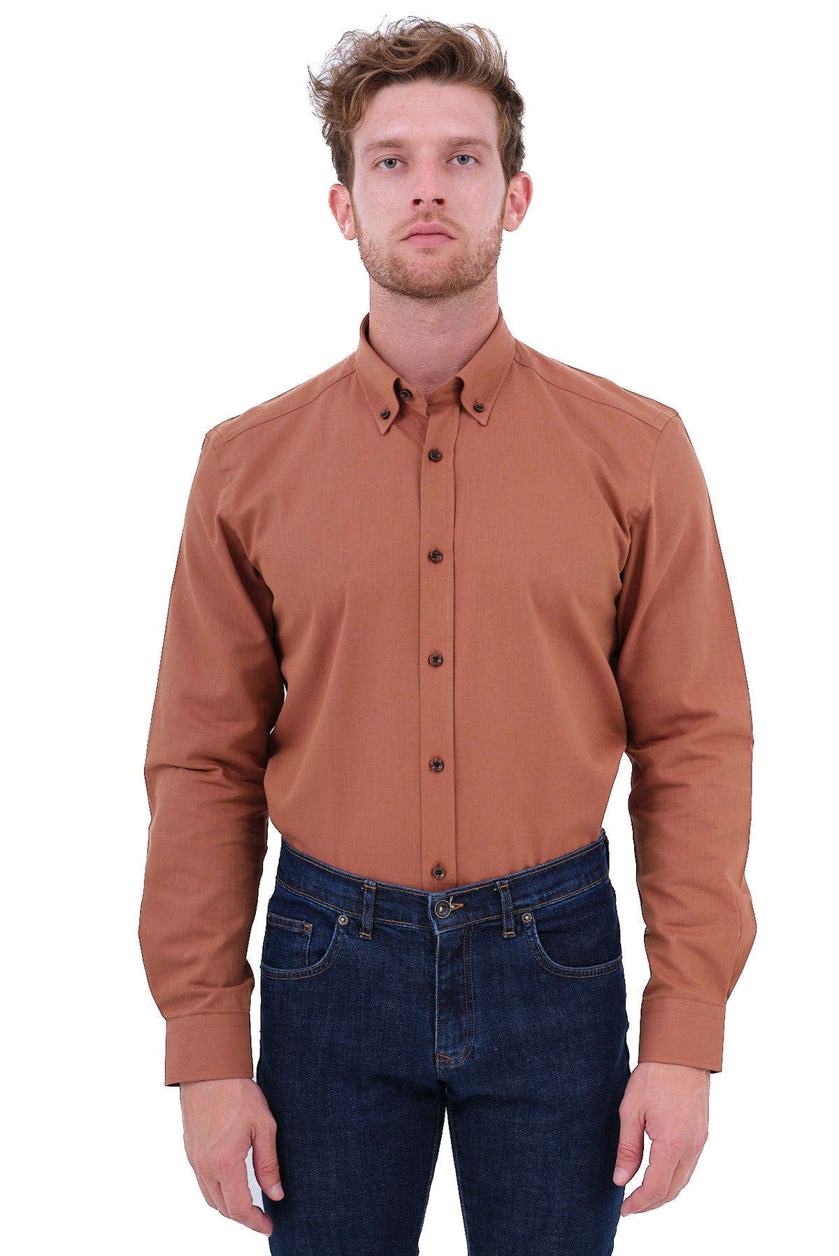 ΑΝΔΡΙΚΟ ΚΑΜΕΛ ΠΟΥΚΑΜΙΣΟ PORTOBELLO'S ΜΕ BUTTON DOWN ΓΙΑΚΑ