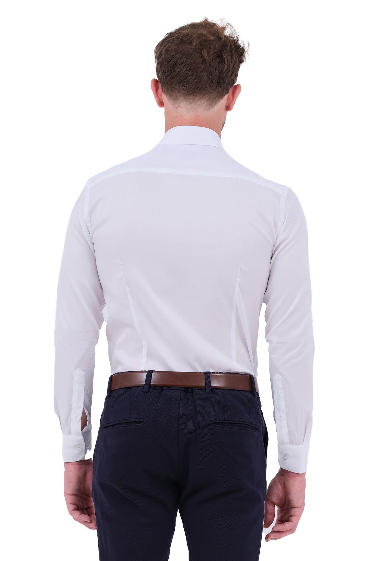 ΑΝΔΡΙΚΟ ΛΕΥΚΟ ΠΟΥΚΑΜΙΣΟ PORTOBELLO'S SLIM FIT ΜΕ REX ΓΙΑΚΑ