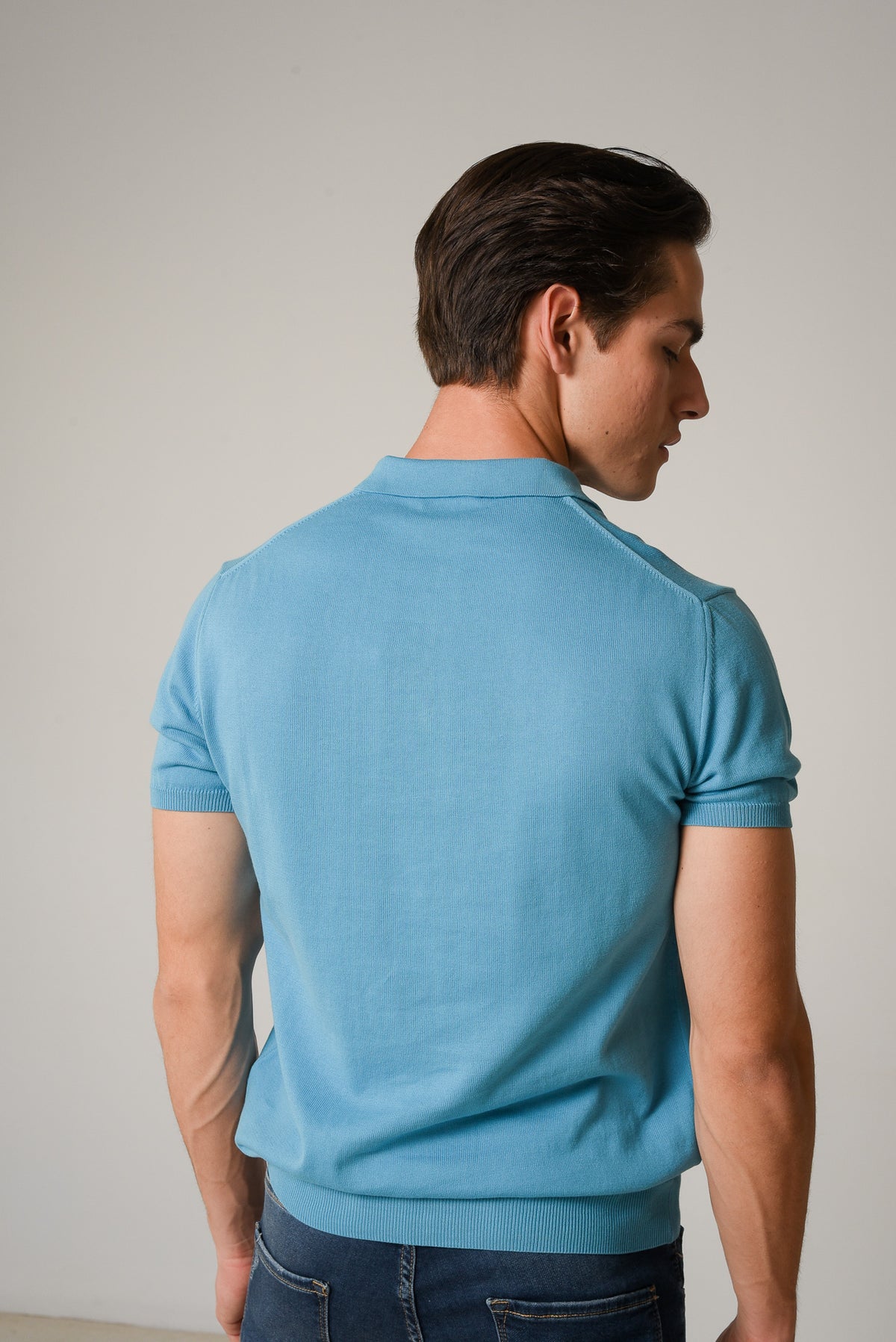 ΑΝΔΡΙΚΟ POLO ΠΛΕΚΤΟ PORTOBELLO'S ΤΙΡΚΟΥΑΖ ΜΟΝΟΧΡΩΜΟ REGULAR FIT