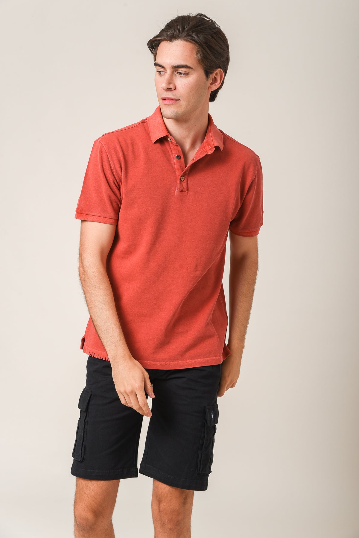 ΑΝΔΡΙΚΟ POLO PORTOBELLO'S ΚΕΡΑΜΙΔΙ ΠΛΥΜΕΝΟ REGULAR FIT