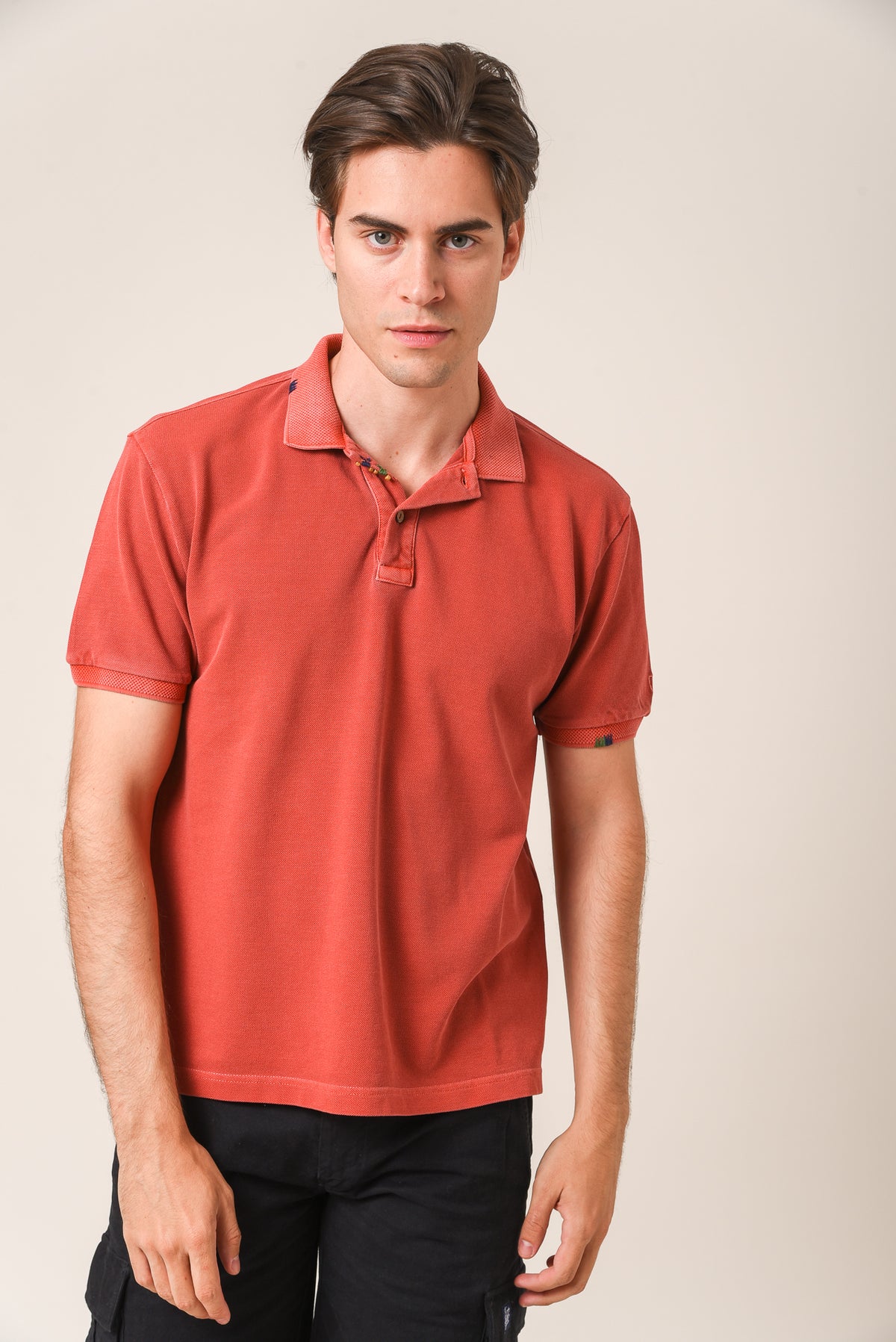 ΑΝΔΡΙΚΟ ΚΟΝΤΟΜΑΝΙΚΟ POLO PORTOBELLO'S ΚΕΡΑΜΙΔΙ REGULAR FIT