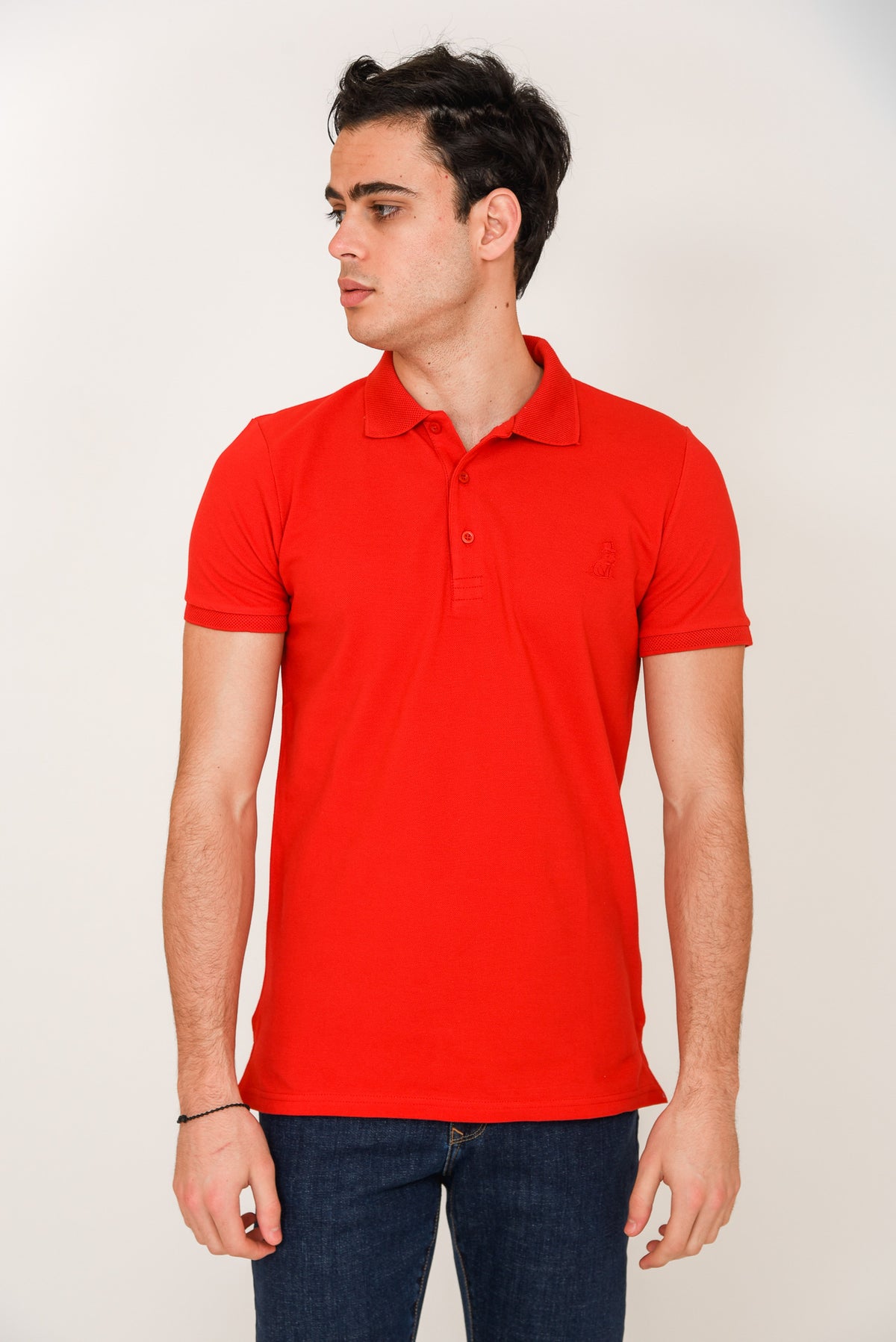 ΑΝΔΡΙΚΟ POLO LES GENT'S ΚΟΚΚΙΝΟ ΜΟΝΟΧΡΩΜΟ REGULAR FIT