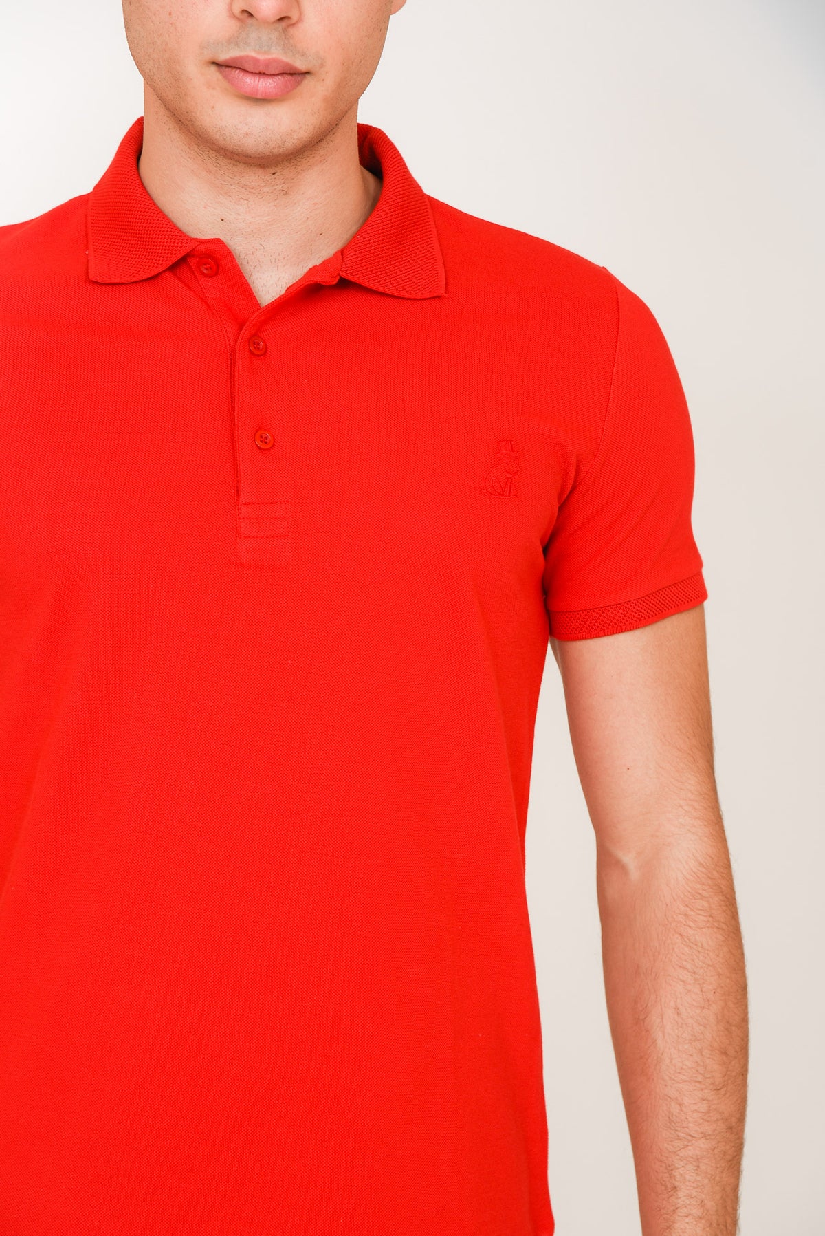 ΑΝΔΡΙΚΟ POLO LES GENT'S ΚΟΚΚΙΝΟ ΜΟΝΟΧΡΩΜΟ REGULAR FIT
