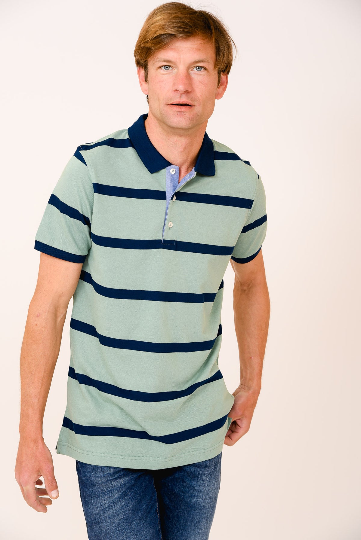 ΑΝΔΡΙΚΟ POLO PORTOBELLO'S ΜΕΝΤΑ ΜΠΛΕ ΡΙΓΕΣ