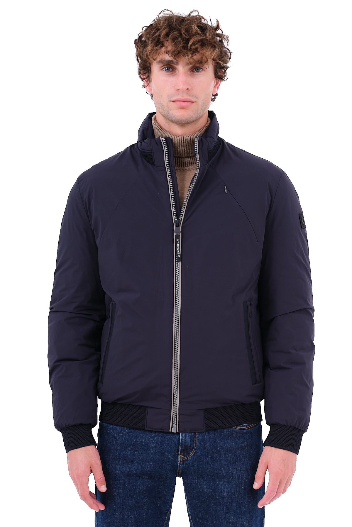 ΑΝΔΡΙΚΟ ΜΠΟΥΦΑΝ JACKET MILESTONE ΣΕ ΜΠΛΕ ΧΡΩΜΑ