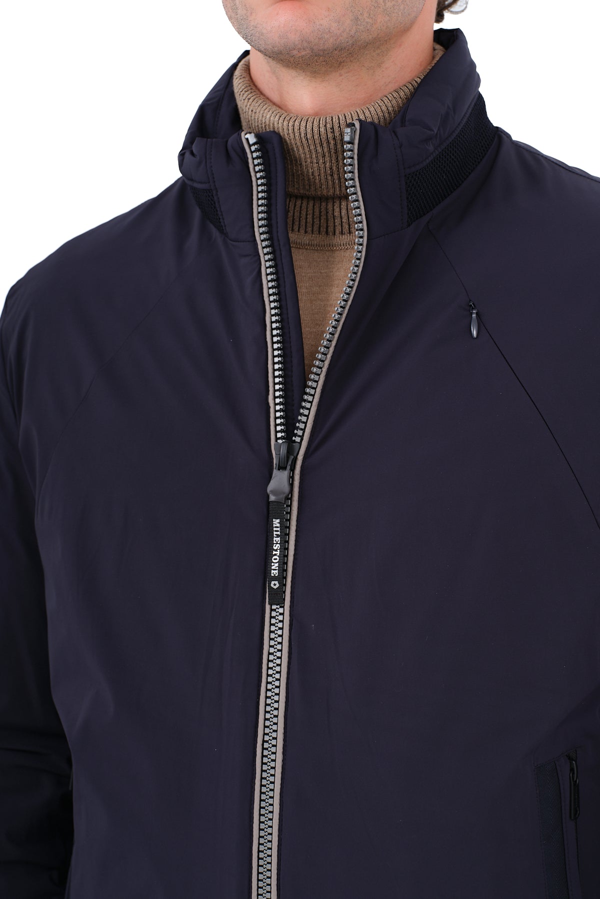 ΑΝΔΡΙΚΟ ΜΠΟΥΦΑΝ JACKET MILESTONE ΣΕ ΜΠΛΕ ΧΡΩΜΑ