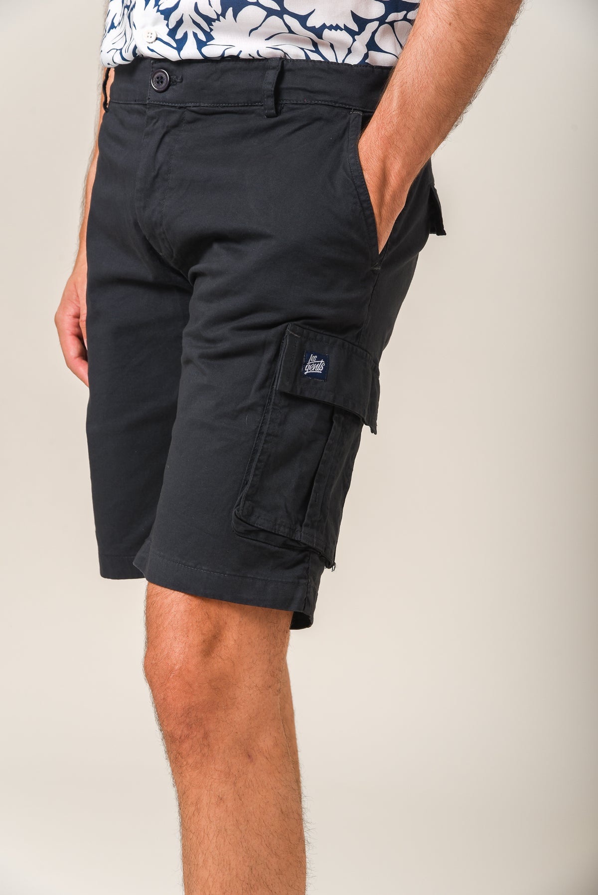 ΑΝΔΡΙΚΗ ΒΕΡΜΟΥΔΑ CARGO LES GENT'S ΜΠΛΕ NAVY