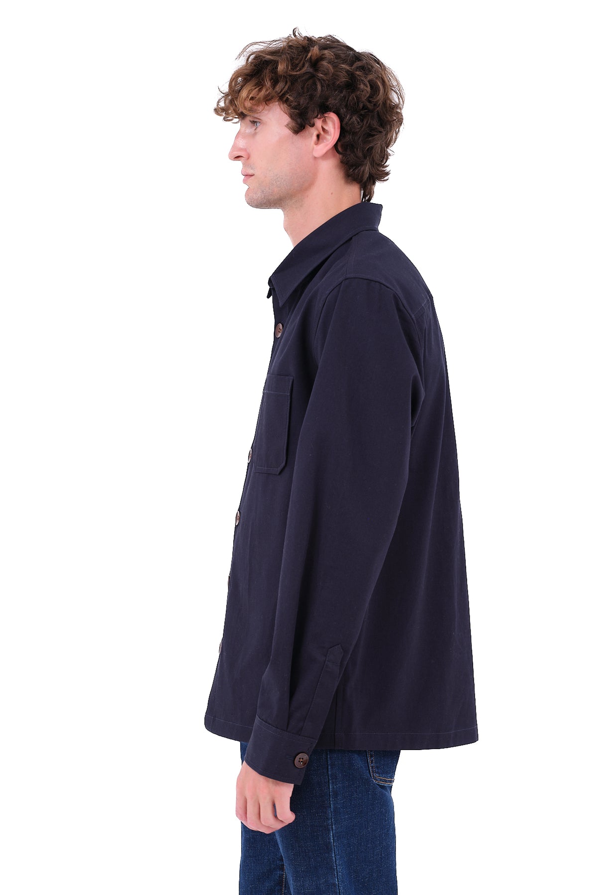 ΑΝΔΡΙΚΟ OVERSHIRT LES GENT'S ΜΠΛΕ ΣΚΟΥΡΟ