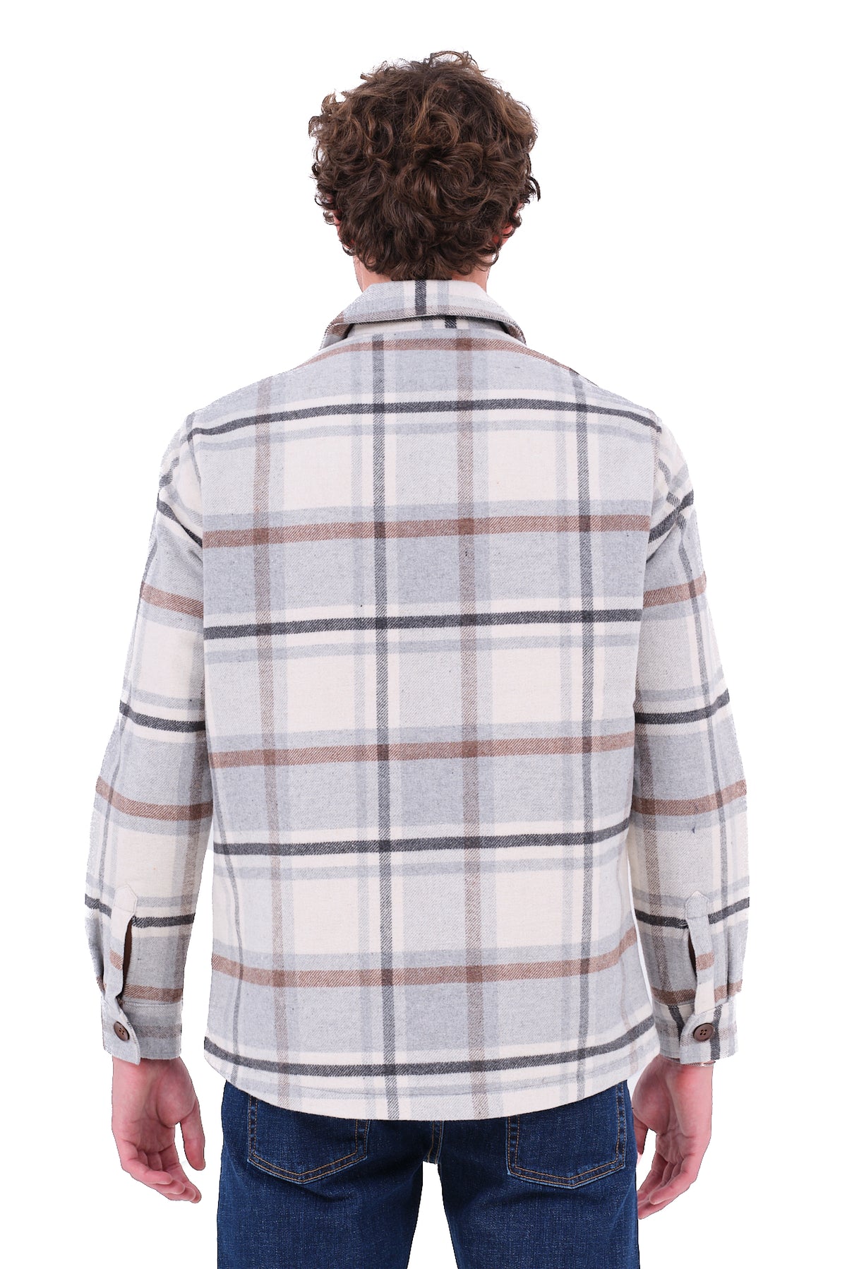 ΑΝΔΡΙΚΟ OVERSHIRT LES GENT'S ΚΑΡΟ ΜΠΕΖ ΑΝΟΙΧΤΟ
